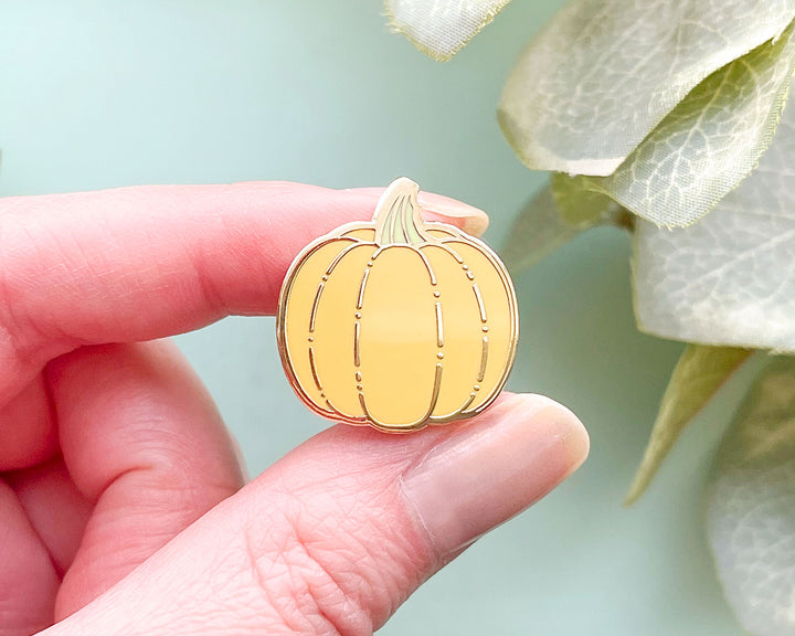 Mini Golden Pumpkin Enamel Pin