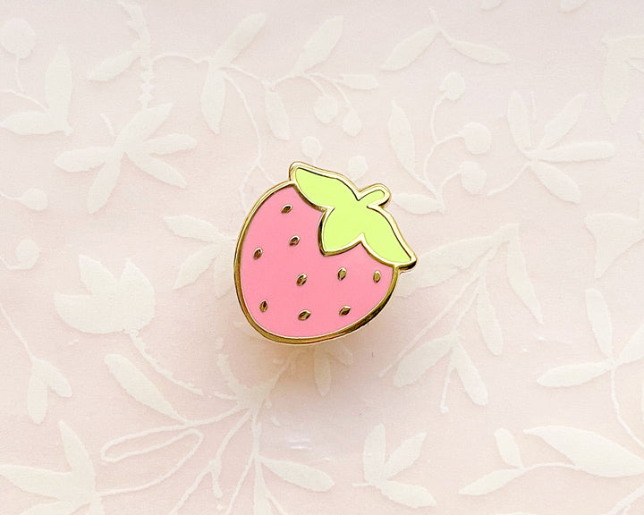Mini Cute Strawberry Enamel Pin