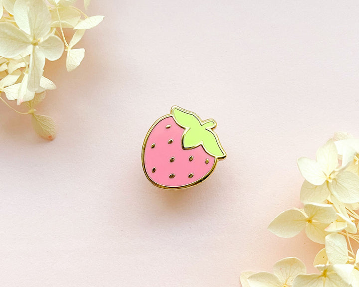 Mini Cute Strawberry Enamel Pin