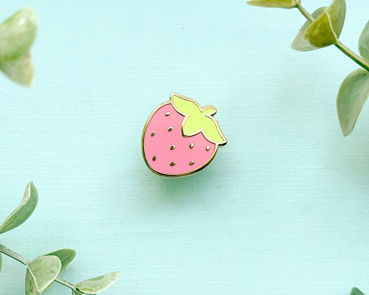 Mini Cute Strawberry Enamel Pin
