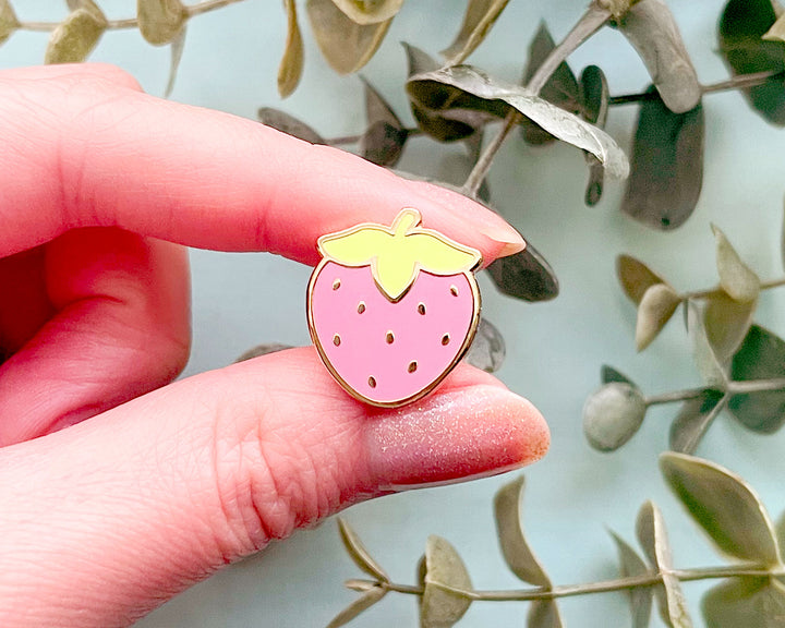 Mini Cute Strawberry Enamel Pin