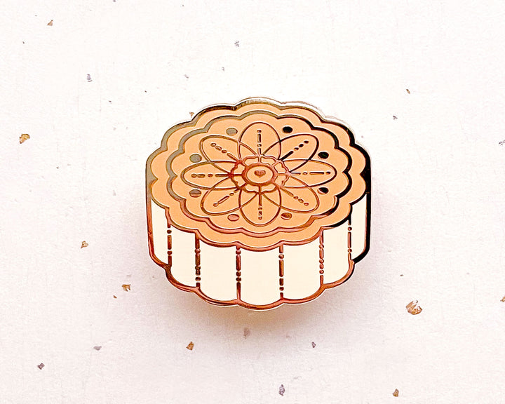 Starry Mooncake Enamel Pin