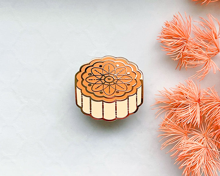 Starry Mooncake Enamel Pin