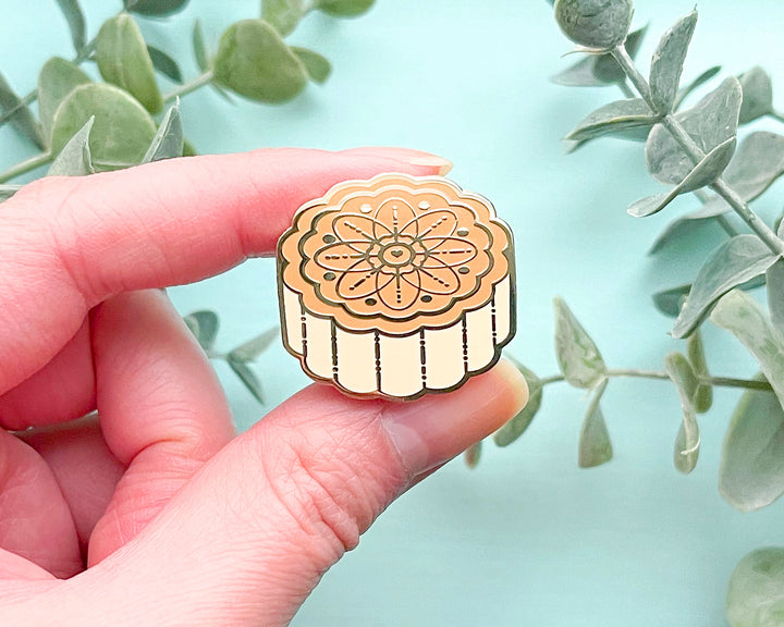 Starry Mooncake Enamel Pin