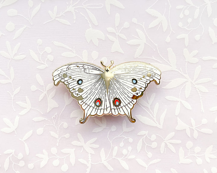Forest Mother of Pearl Butterfly (Protogoniomorpha parhassus) Enamel Pin