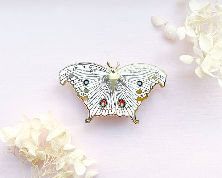 Forest Mother of Pearl Butterfly (Protogoniomorpha parhassus) Enamel Pin