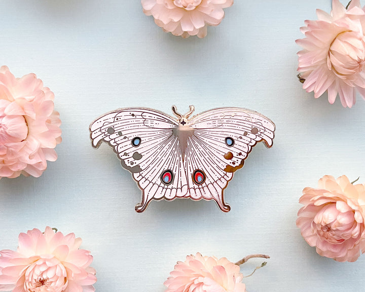 Forest Mother of Pearl Butterfly (Protogoniomorpha parhassus) Enamel Pin