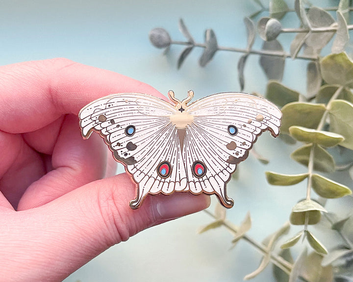 Forest Mother of Pearl Butterfly (Protogoniomorpha parhassus) Enamel Pin
