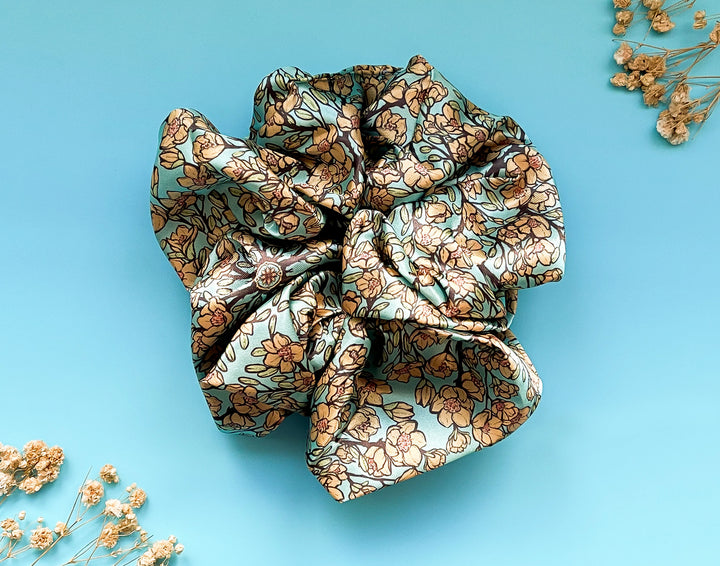 Hoa (Yellow Mai Flowers) Patterned Hair Tie