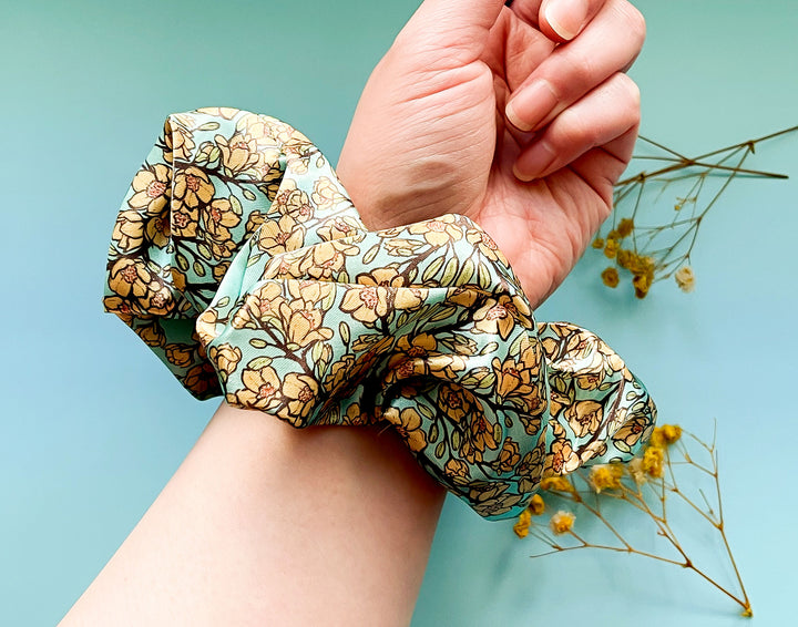 Hoa (Yellow Mai Flowers) Patterned Hair Tie