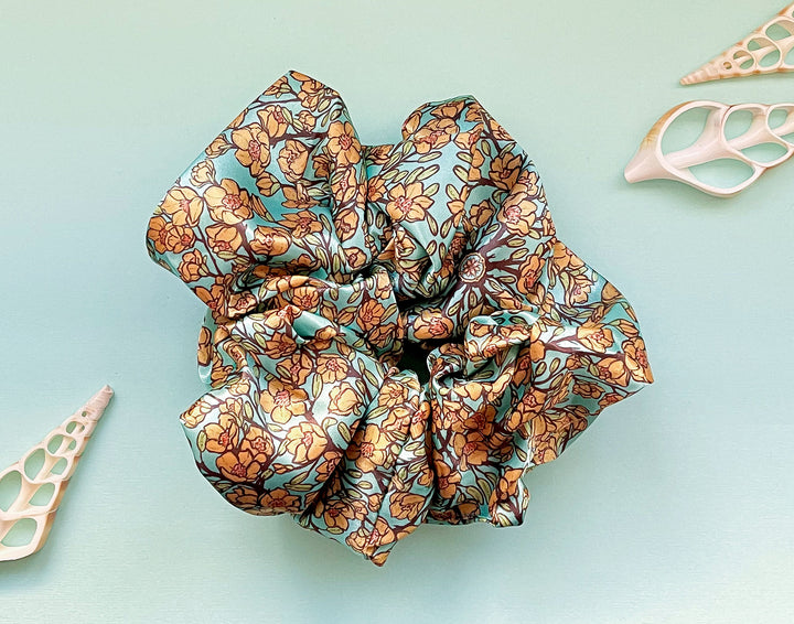 Hoa (Yellow Mai Flowers) Patterned Hair Tie
