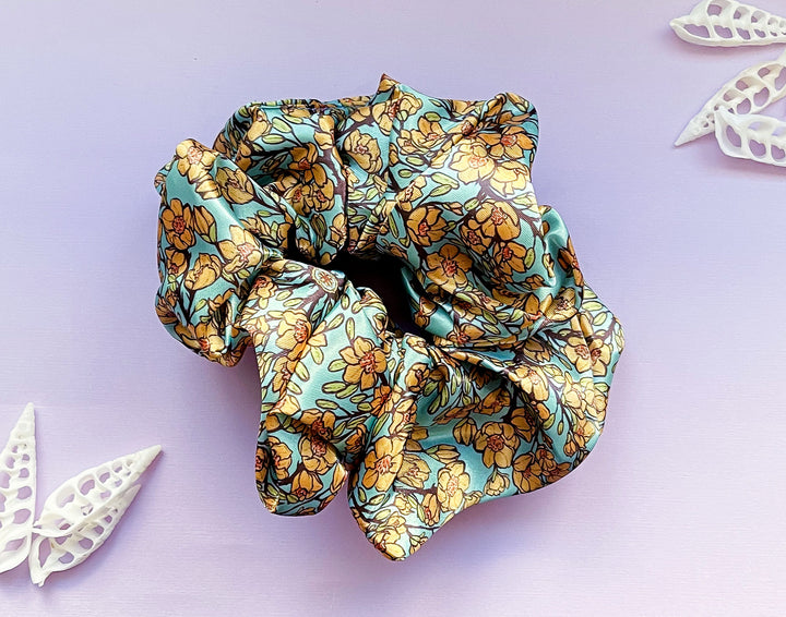 Hoa (Yellow Mai Flowers) Patterned Hair Tie