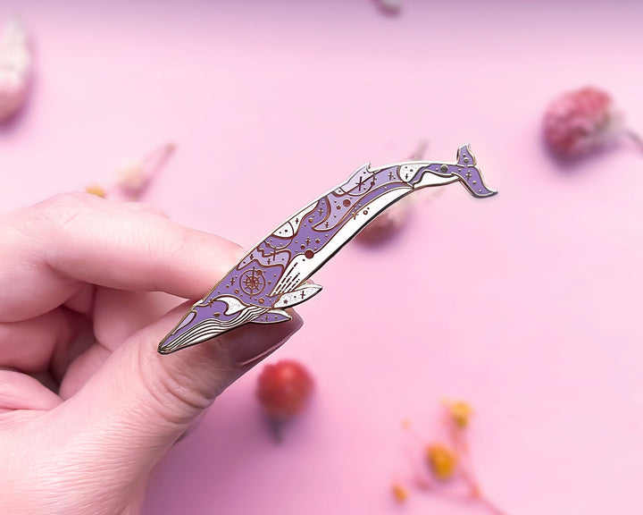 Omura's Whale (Halos Among the Stars) Enamel Pin