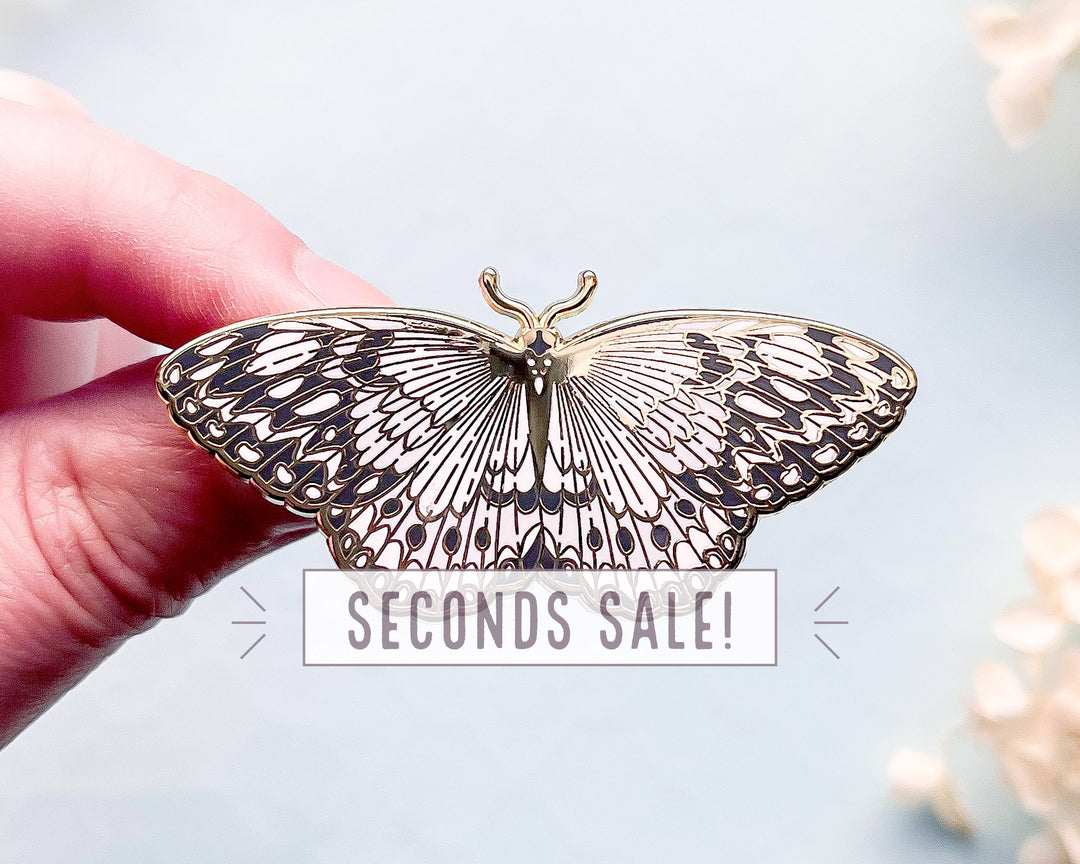 Paper Kite Butterfly Enamel Pin (Seconds)