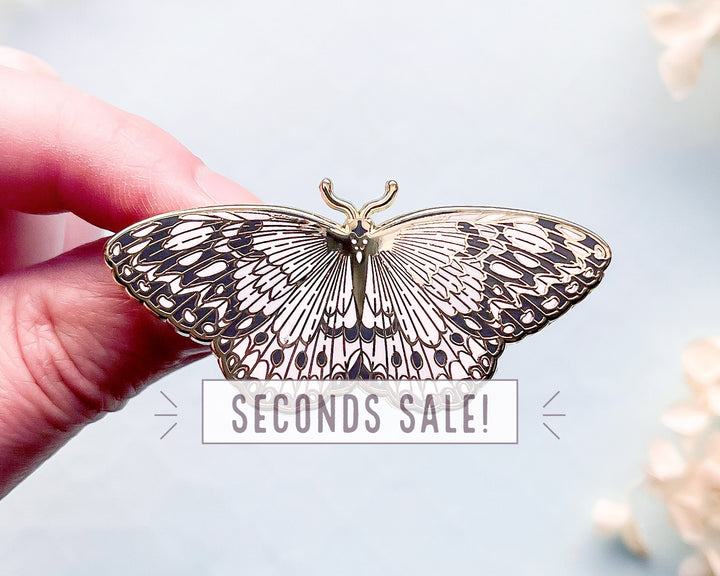 Paper Kite Butterfly Enamel Pin (Seconds)