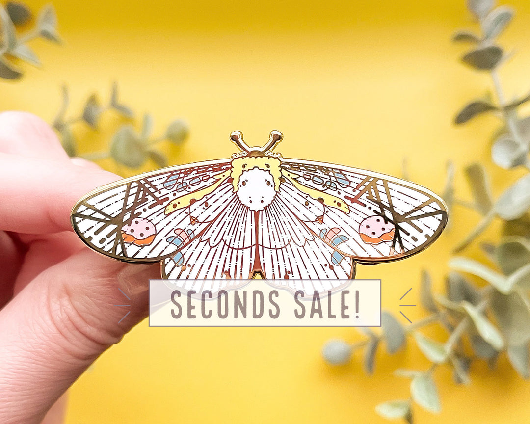 Picasso Moth Enamel Pin (Seconds)
