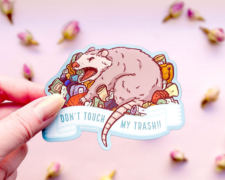 Don't Touch My Trash Possum Magnet