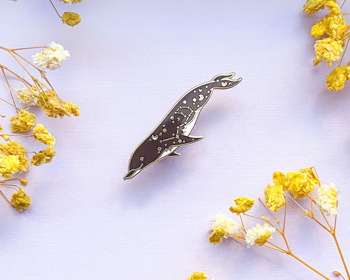 Carina Northern and Pyxis Southern Right Whale Dolphin Enamel Pin Set