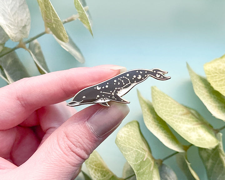 Carina Northern and Pyxis Southern Right Whale Dolphin Enamel Pin Set