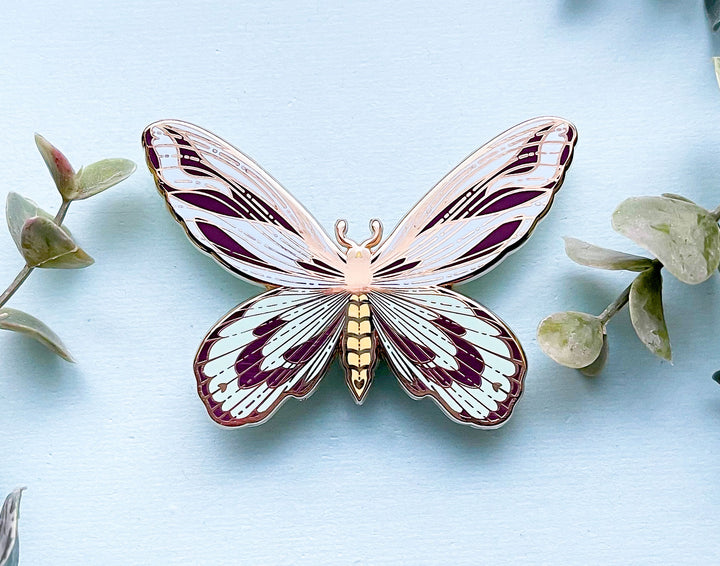 Queen Alexandra's Birdwing (Ornithoptera alexandrae) Butterfly Enamel Pin