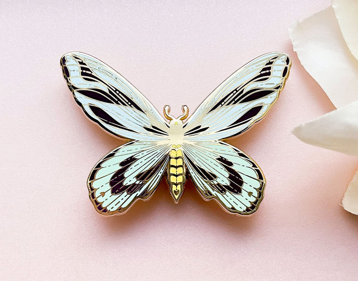 Queen Alexandra's Birdwing (Ornithoptera alexandrae) Butterfly Enamel Pin