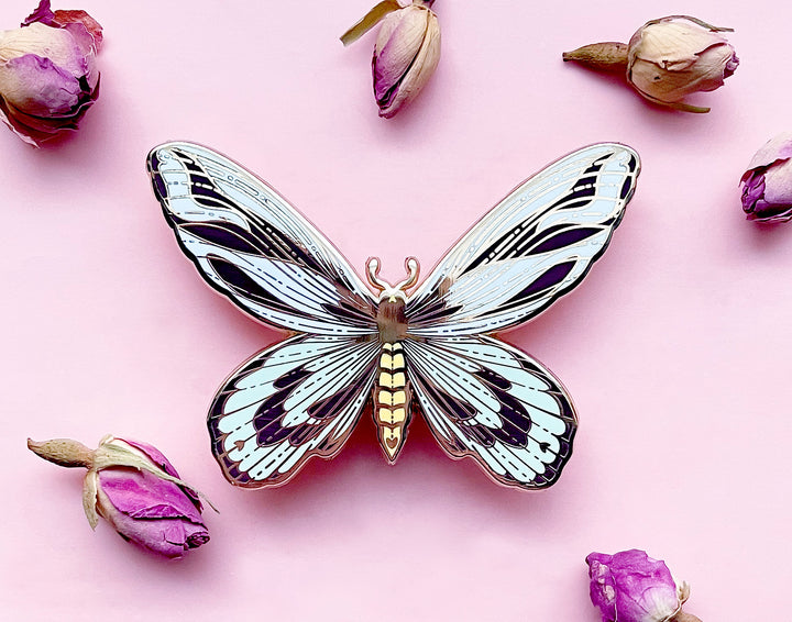 Queen Alexandra's Birdwing (Ornithoptera alexandrae) Butterfly Enamel Pin