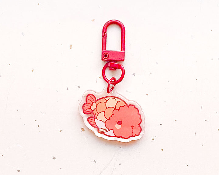 Ranchu Goldfish Acrylic Charm