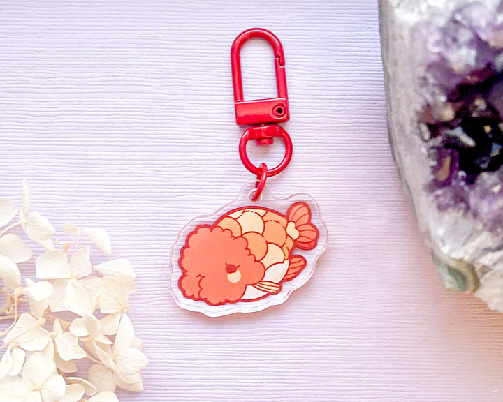 Ranchu Goldfish Acrylic Charm