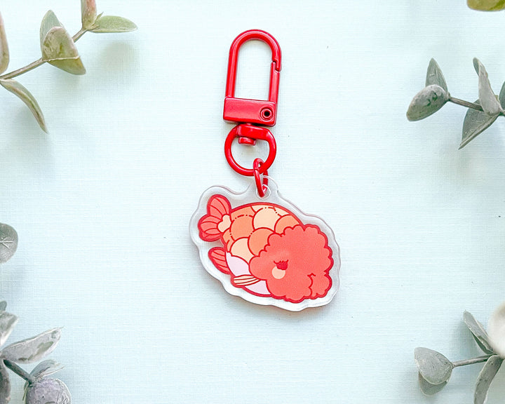 Ranchu Goldfish Acrylic Charm