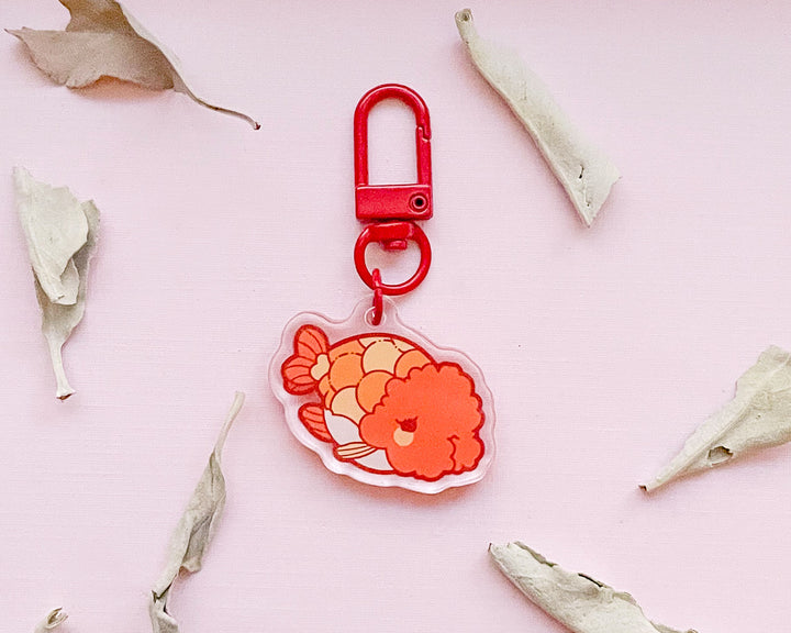 Ranchu Goldfish Acrylic Charm