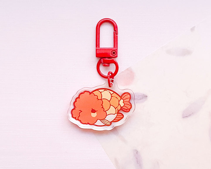Ranchu Goldfish Acrylic Charm