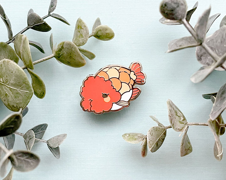 Ranchu Goldfish Enamel Pin