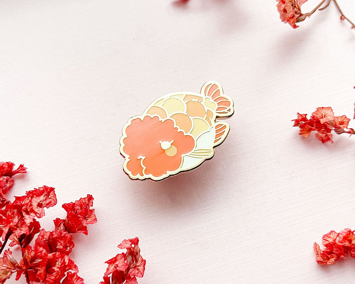 Ranchu Goldfish Enamel Pin