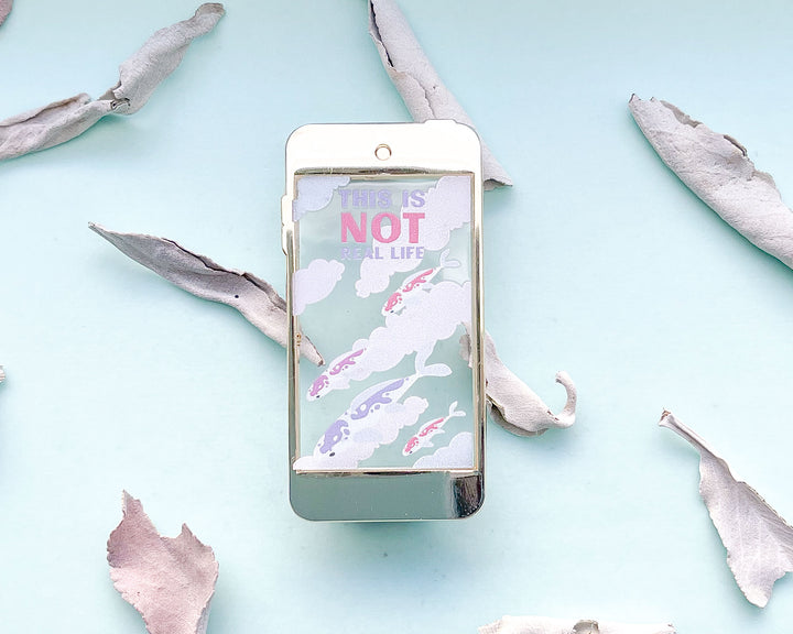 This is Not Real Life Transparent Enamel Pin