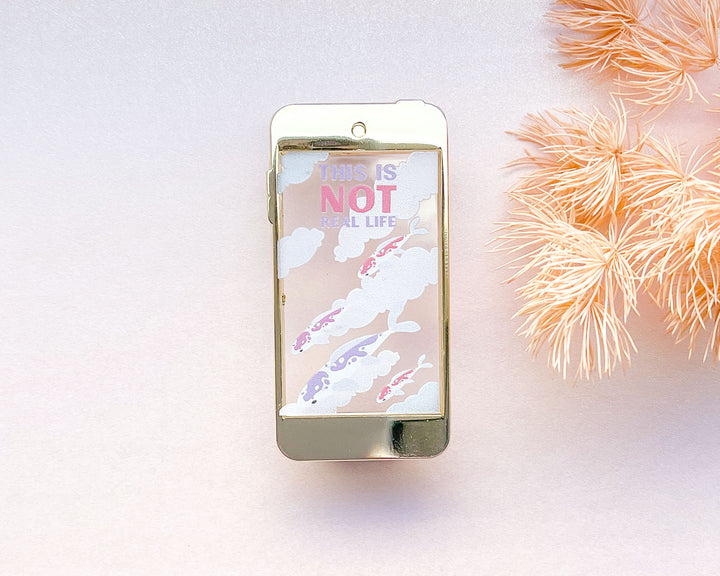 This is Not Real Life Transparent Enamel Pin