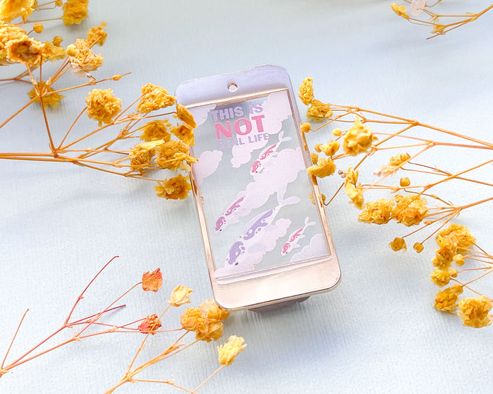 This is Not Real Life Transparent Enamel Pin