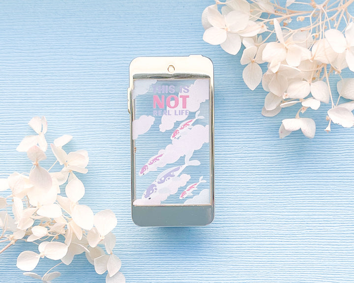 This is Not Real Life Transparent Enamel Pin