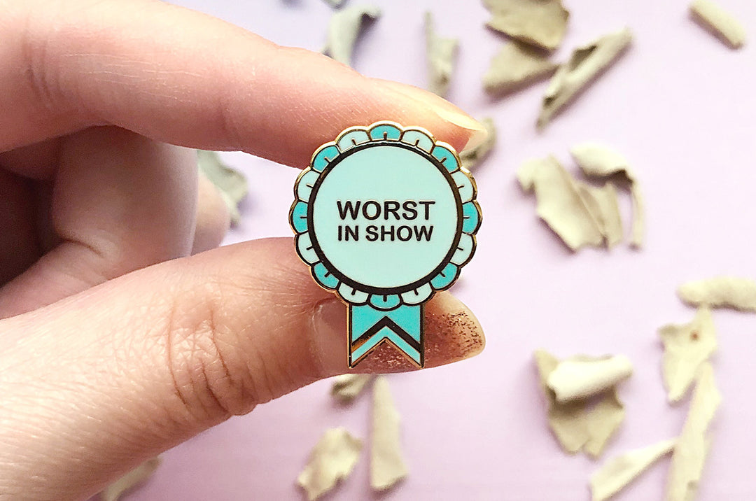 Worst in Show Ribbon Pin (Seconds)