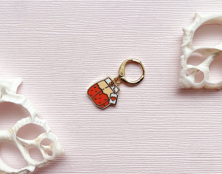 Orange Teabag Charm