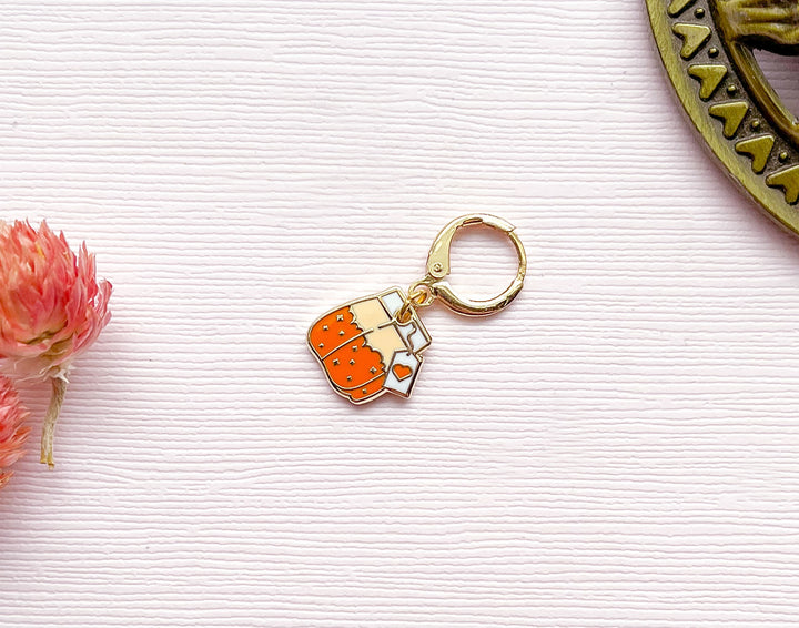 Orange Teabag Charm