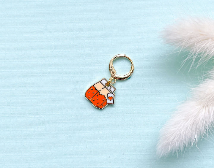 Orange Teabag Charm