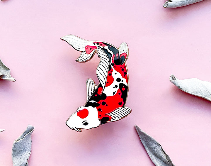 Doitsu Sanke Koi Enamel Pin
