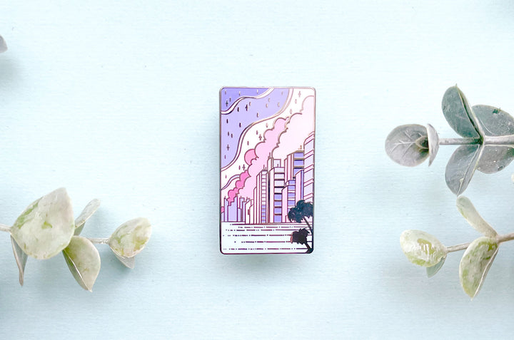 Sea to Sky City Pop Enamel Pin