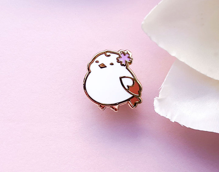 Hana the Sakura Shima Enaga Enamel Pin