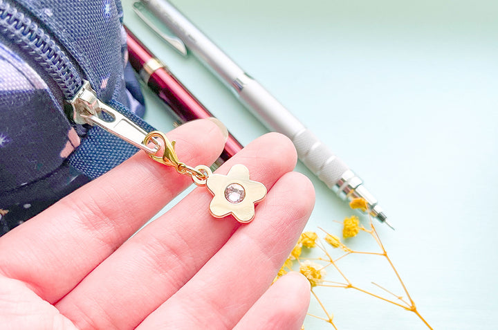 Gem Star Zipper Pull Planner Charm