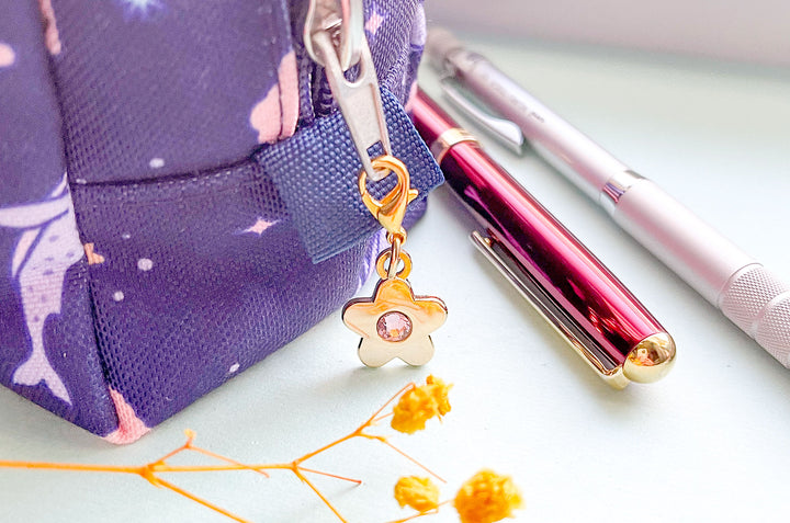 Gem Star Zipper Pull Planner Charm