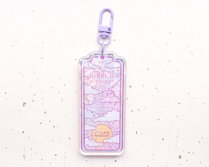 Stratos Airways Acrylic Keychain Charm