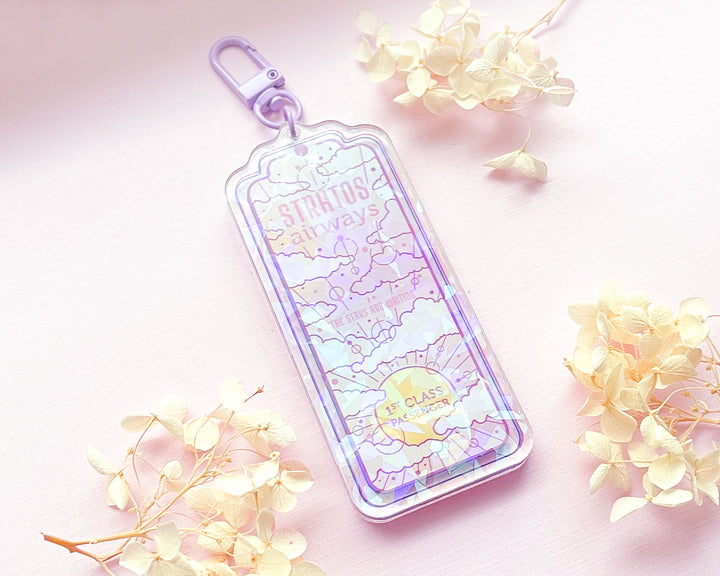 Stratos Airways Acrylic Keychain Charm
