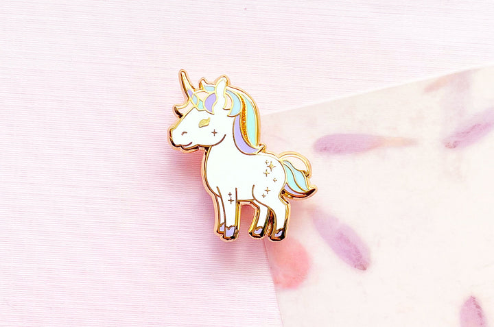 Starry Unicorn Enamel Pin