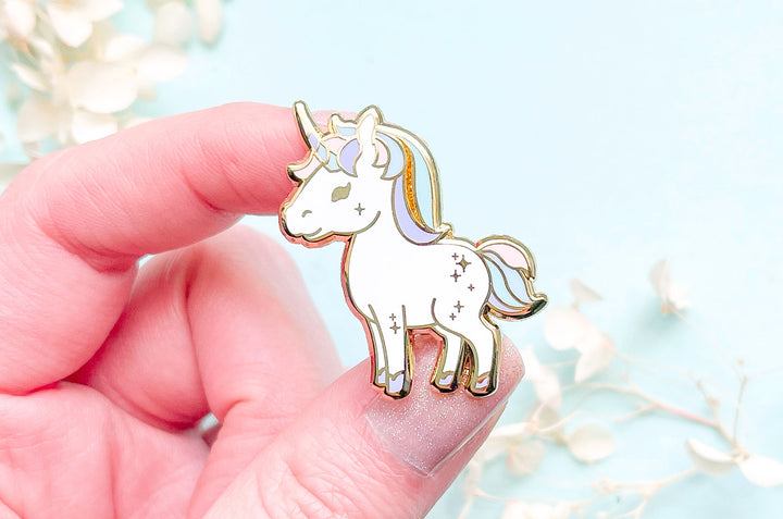 Starry Unicorn Enamel Pin